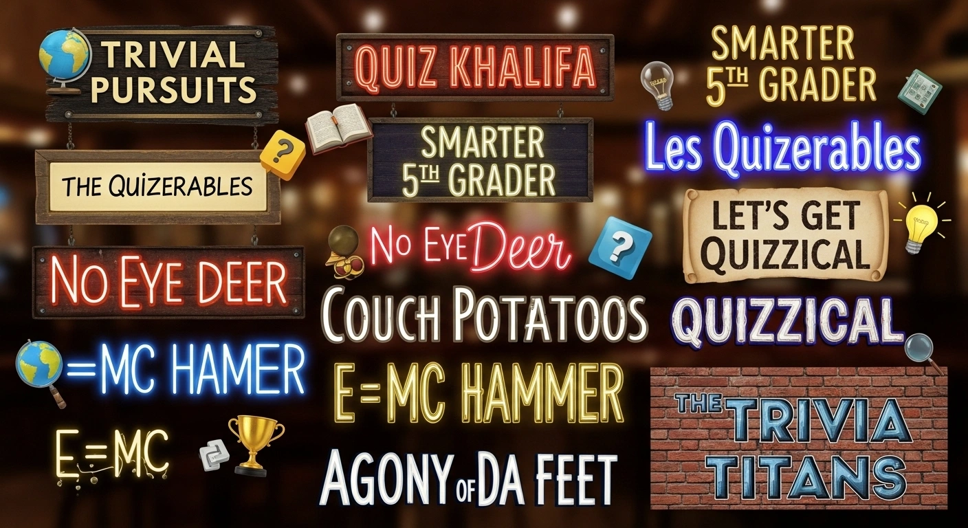 Dirty (But Not Too Dirty) Trivia Team Names