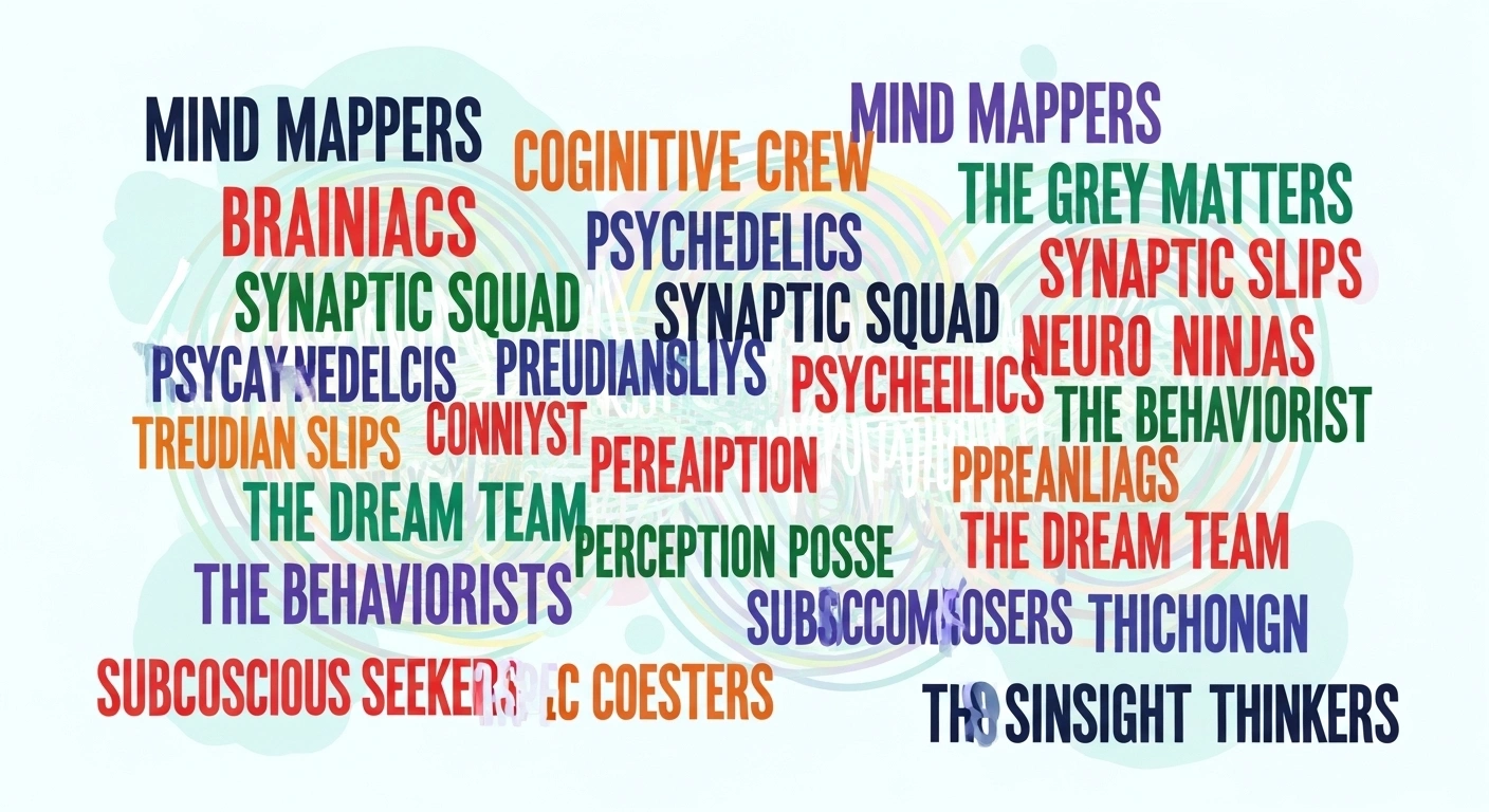 Gaming Psychology Team Names