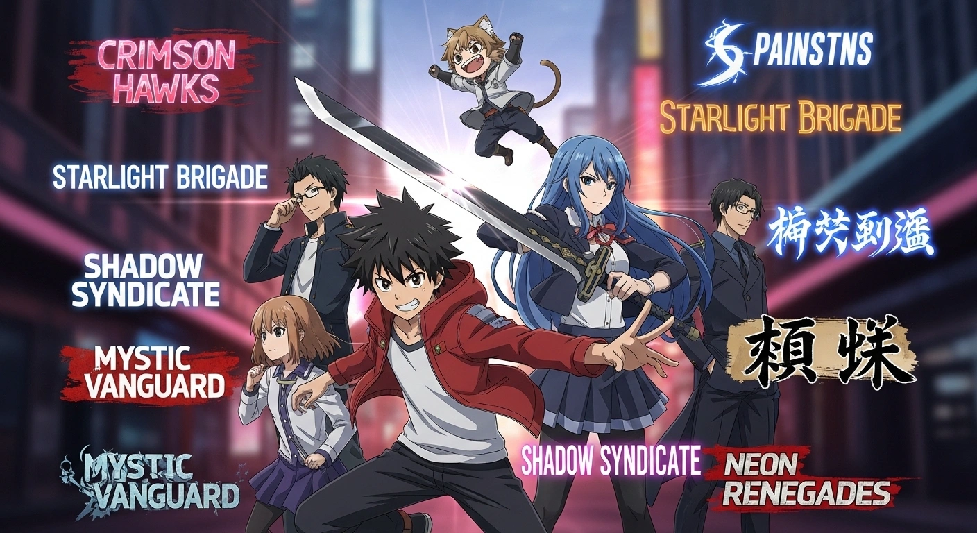 Girls’ Anime Group Names