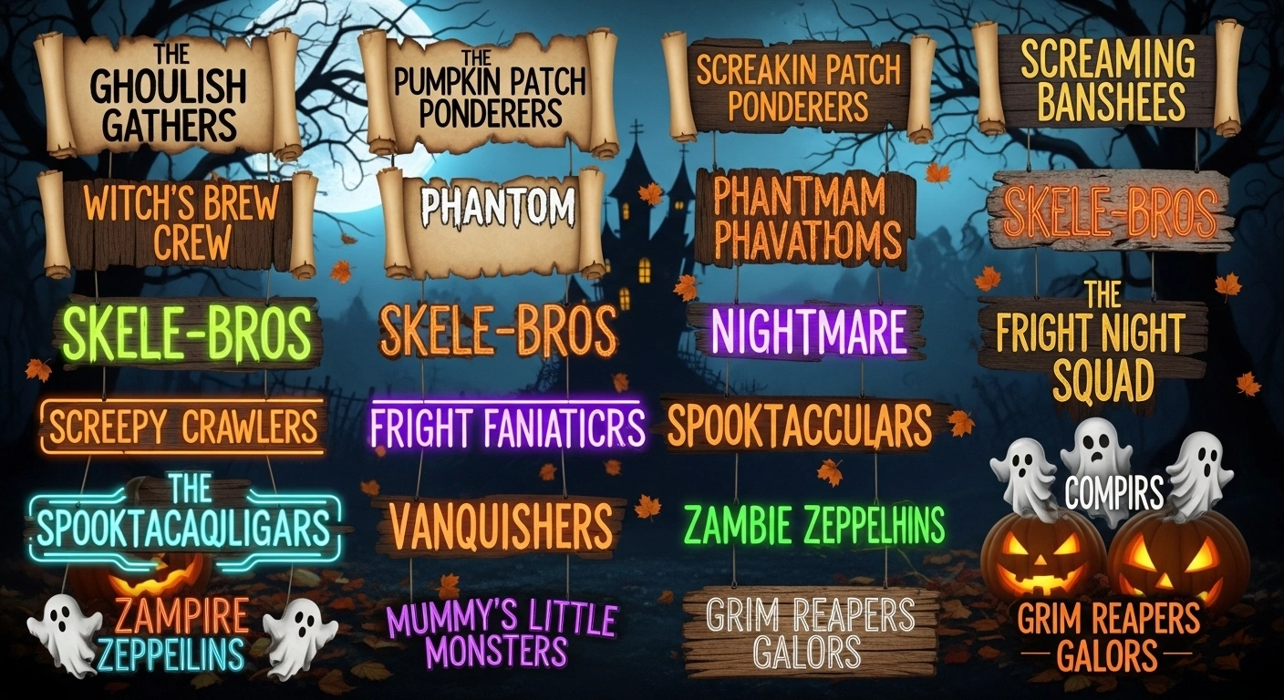 Halloween Gaming Team Names