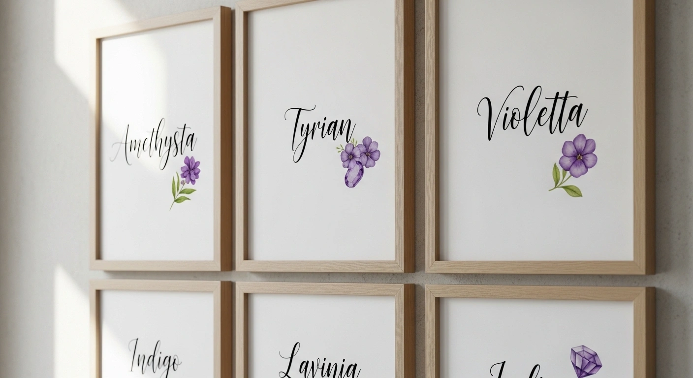 International Names That Mean Purple