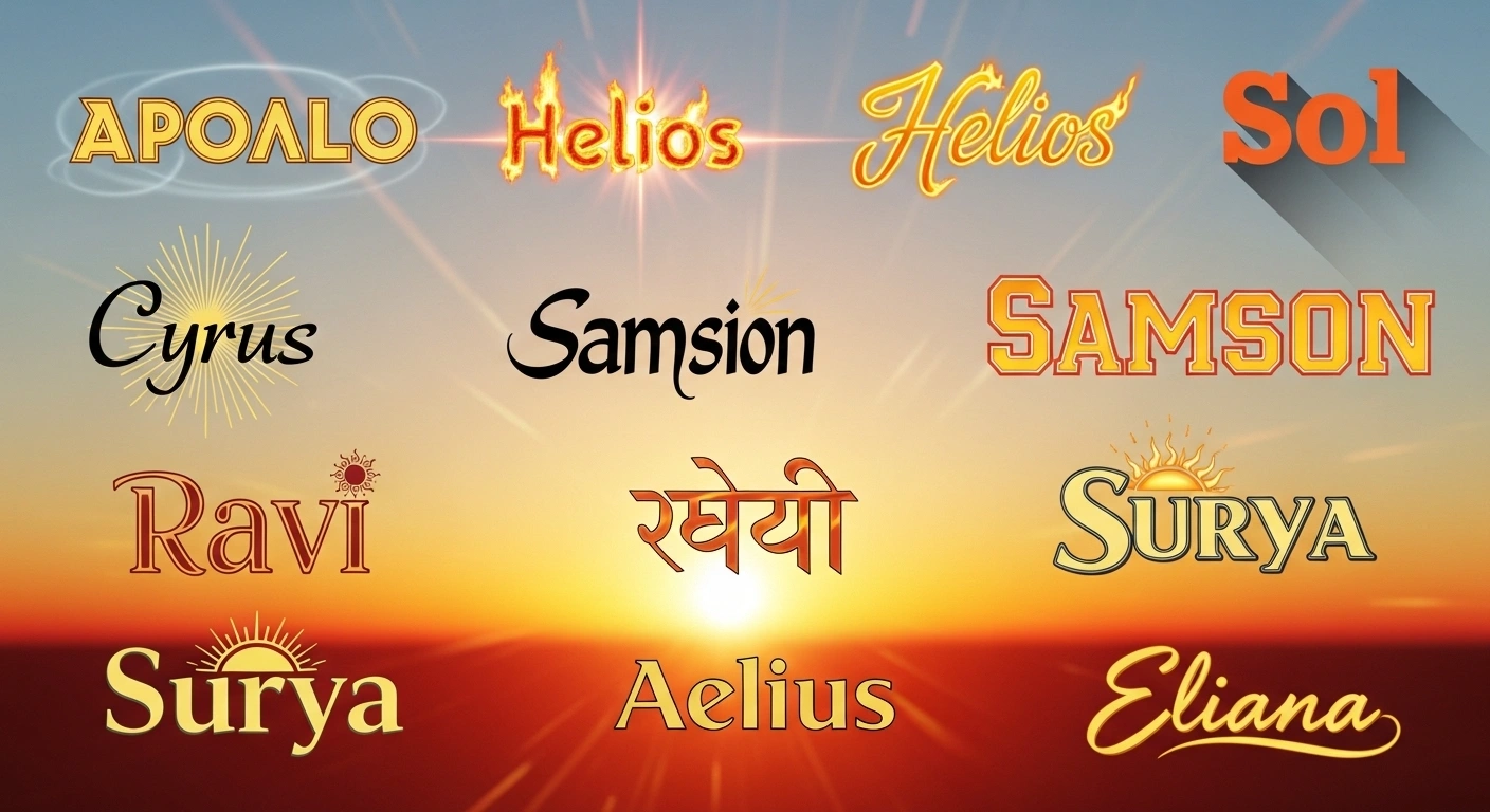 Nature-Inspired Sun Names