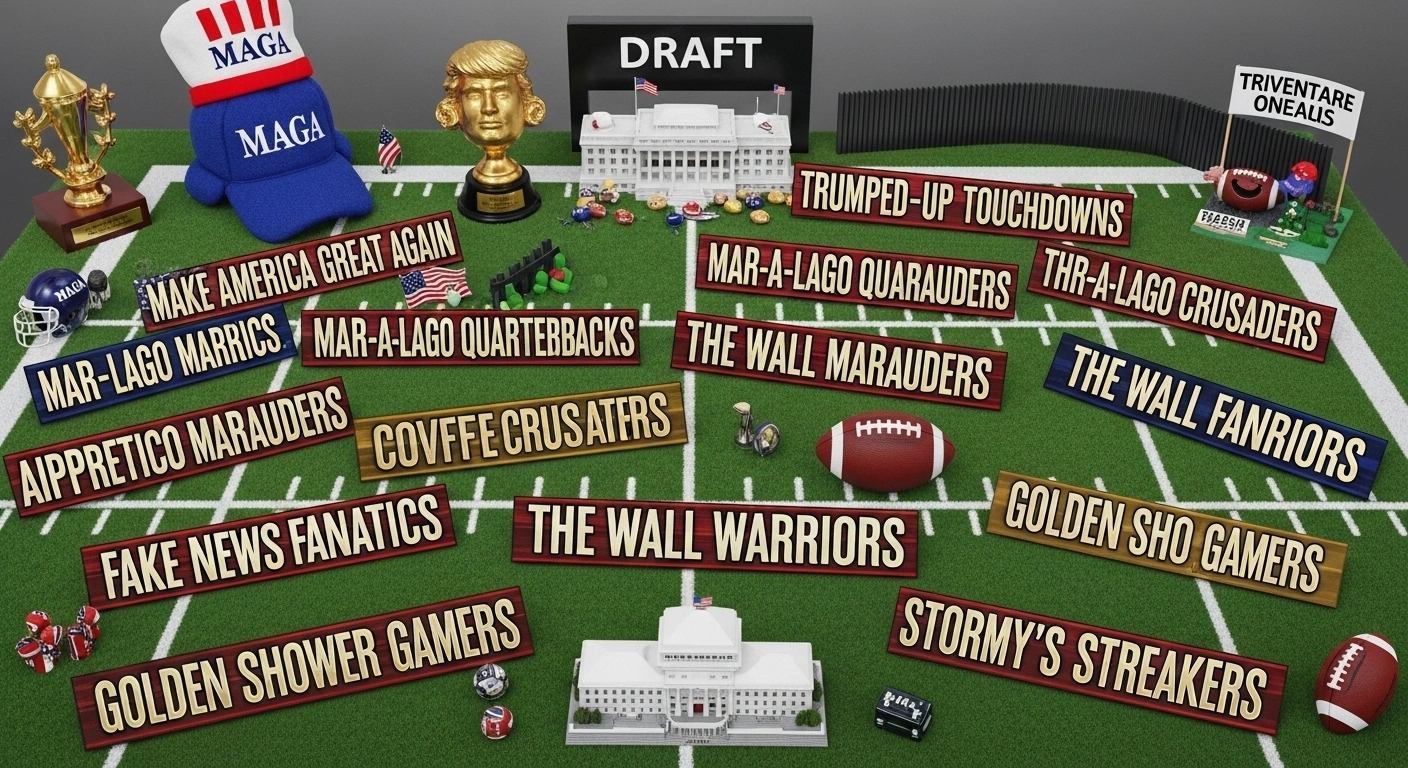 Political Spin Donald Trump Fantasy Football Team Names