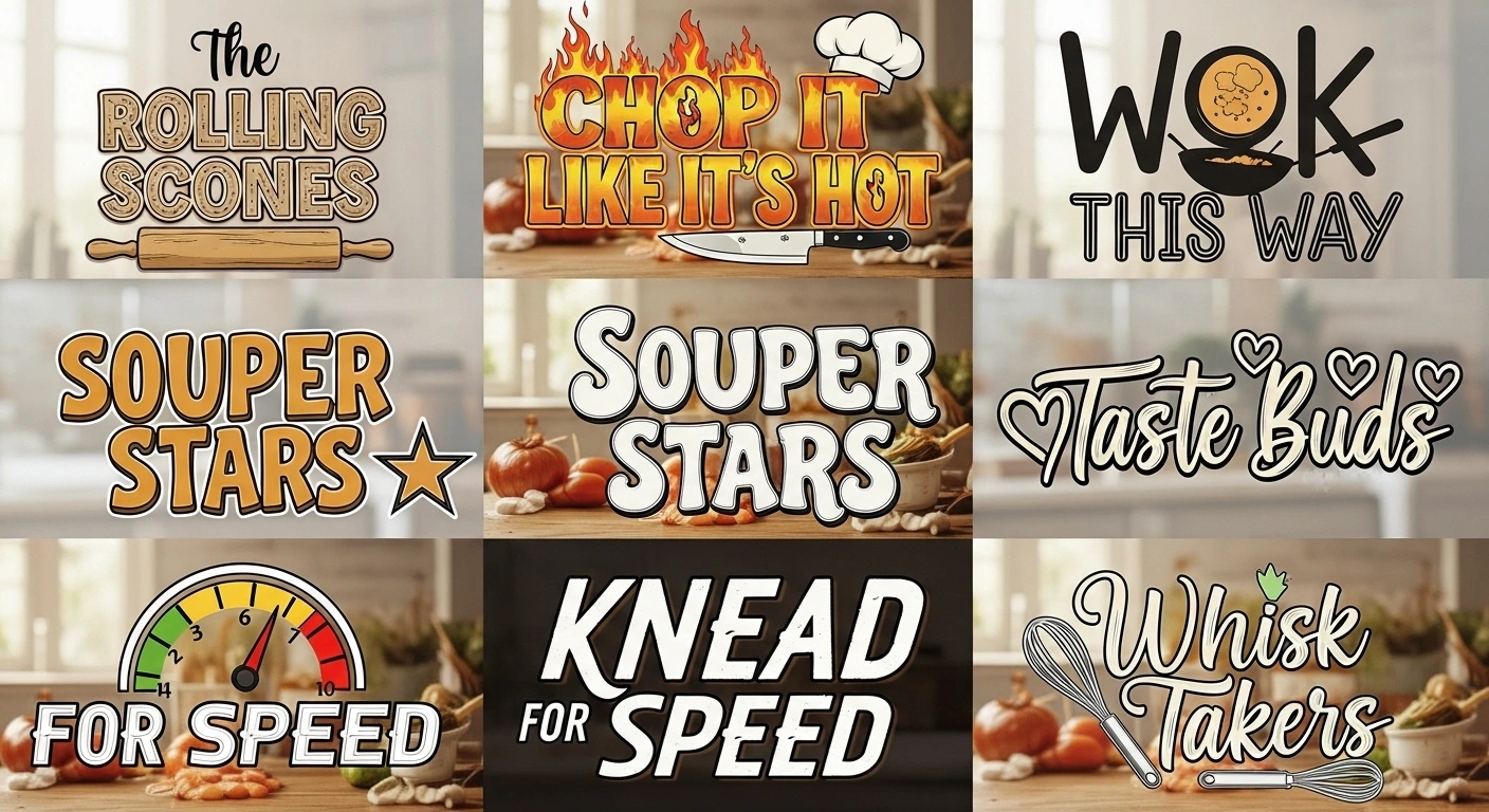 Sports Cooking Team Names