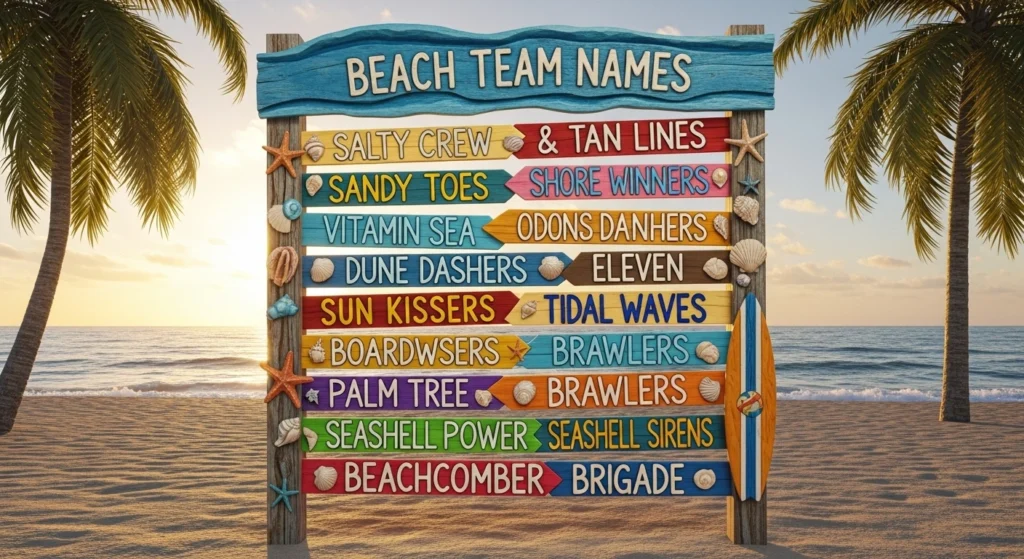 beach team names