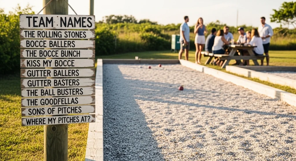 bocce ball team names