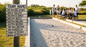 bocce ball team names