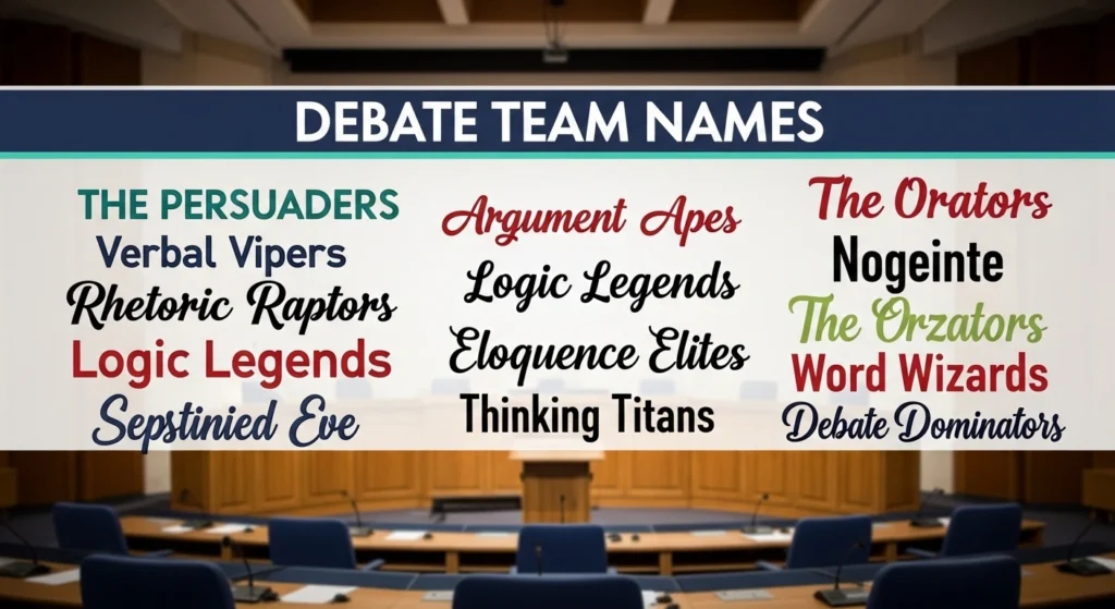 debate team names