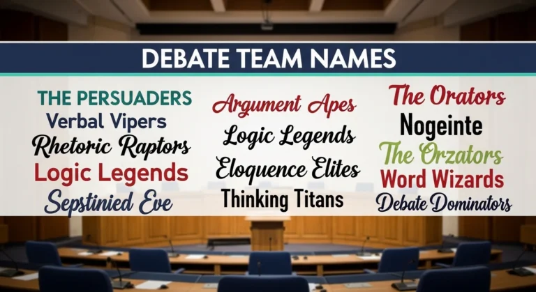 debate team names