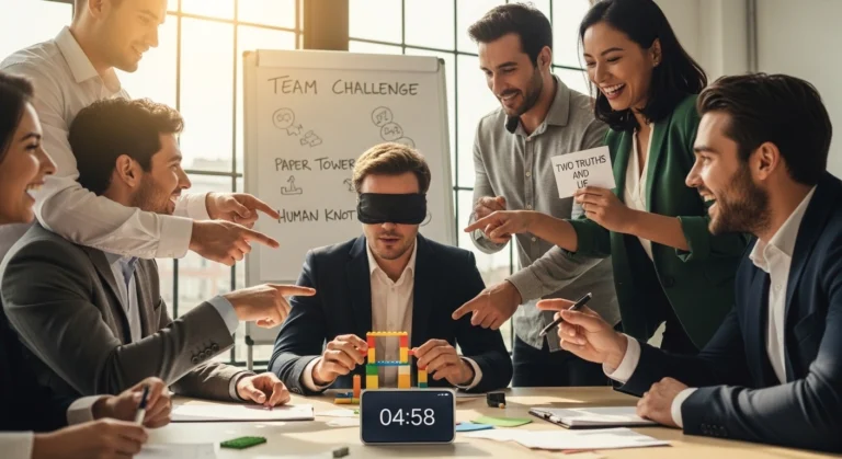 five minutes team building activities