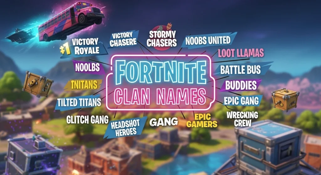 fortnite clan names