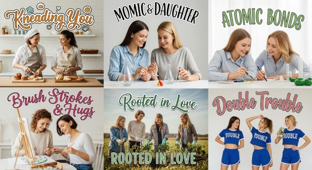 mom daughter team names