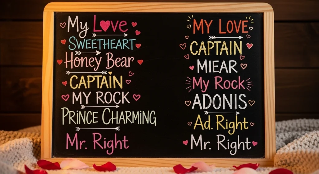 nicknames for your boyfriend