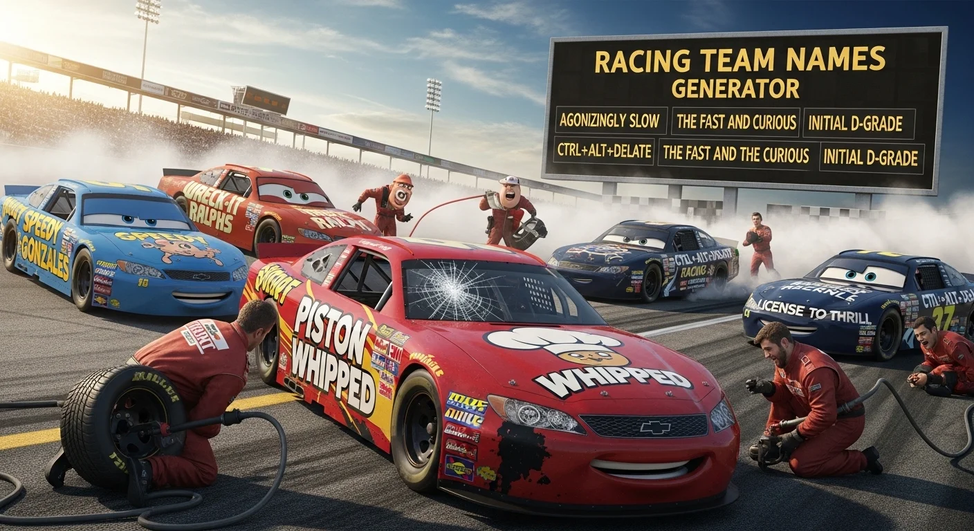 Car Racing Team Names Ideas