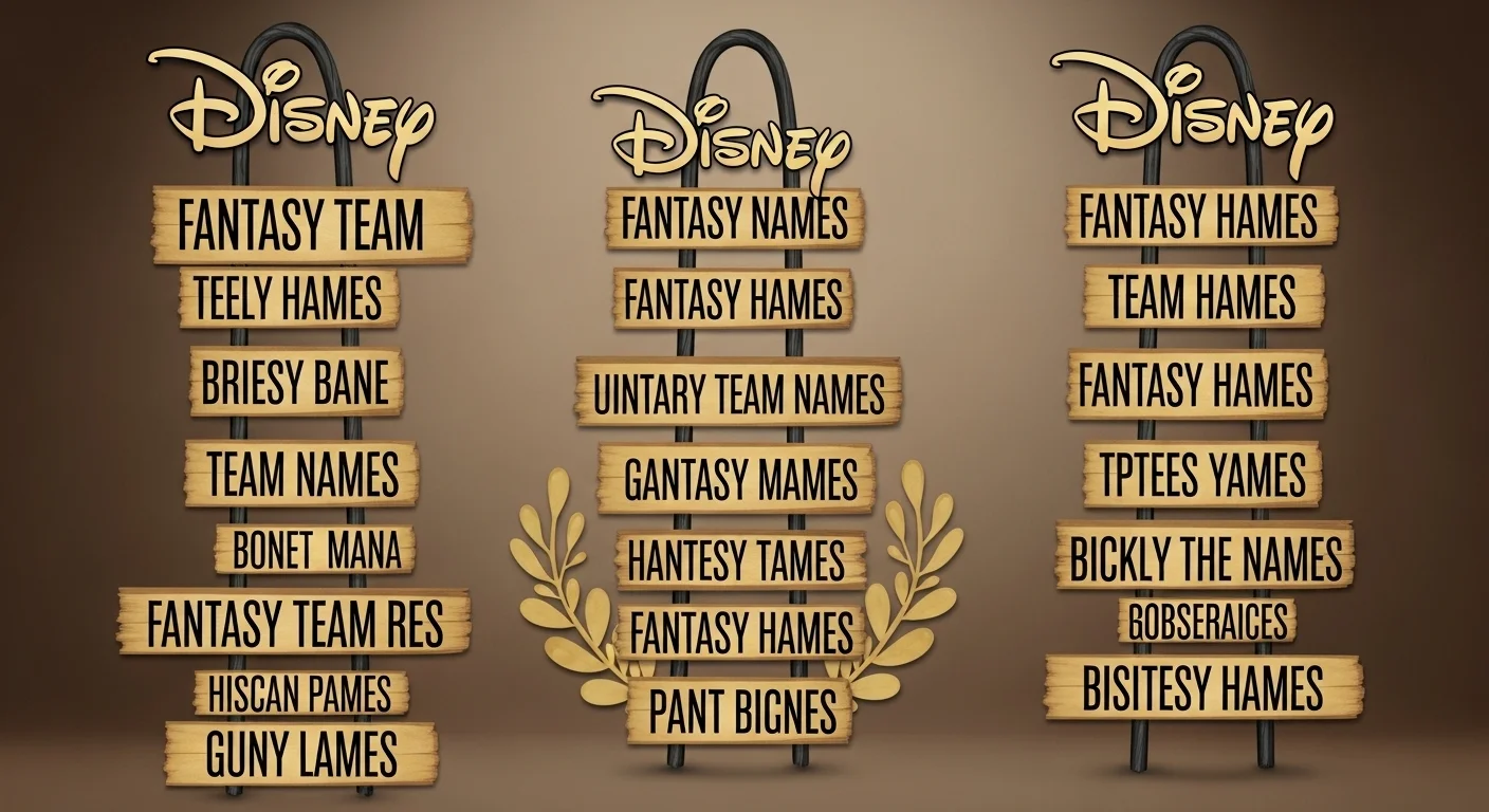 Unique Disney Fantasy Team Names