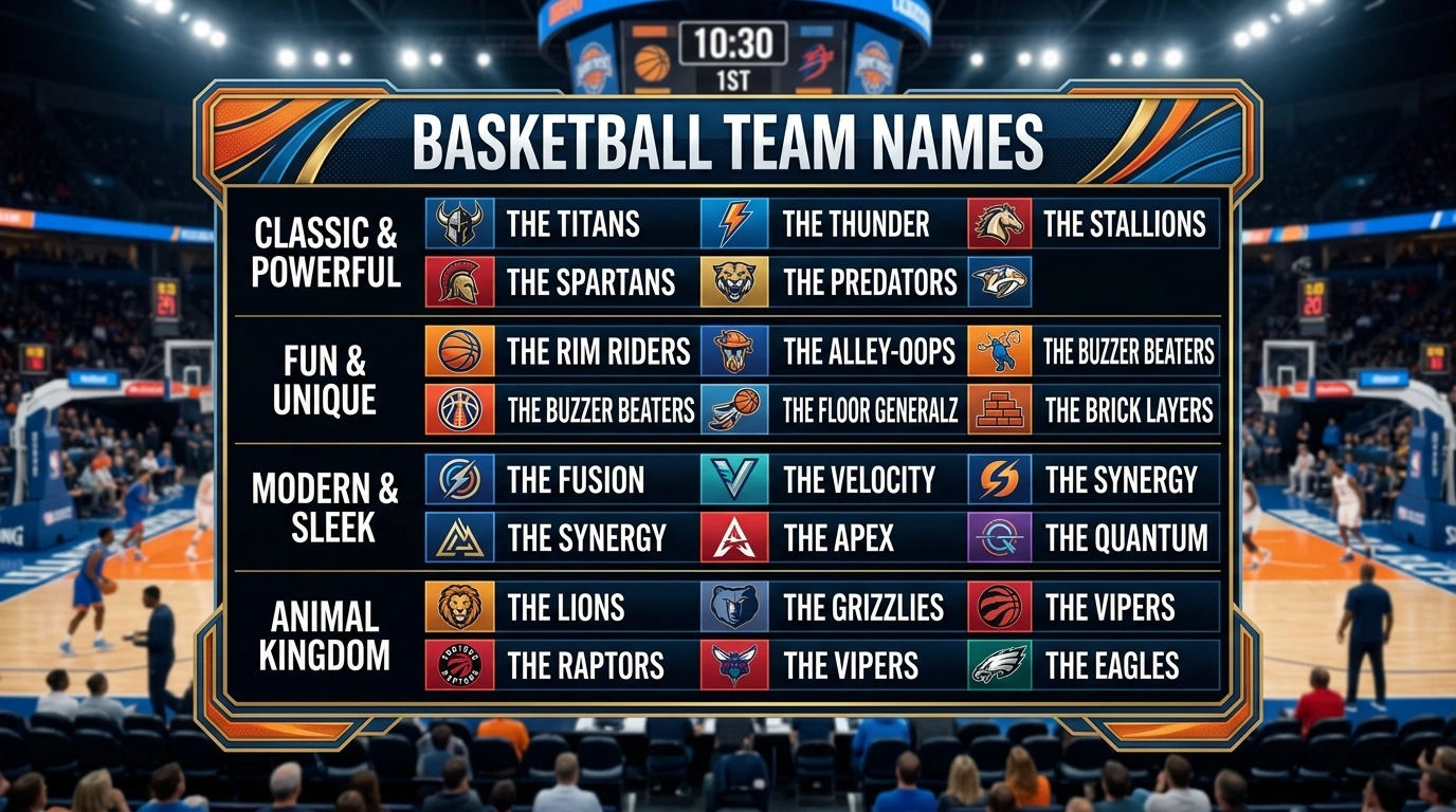 Basketball Team Names Ideas