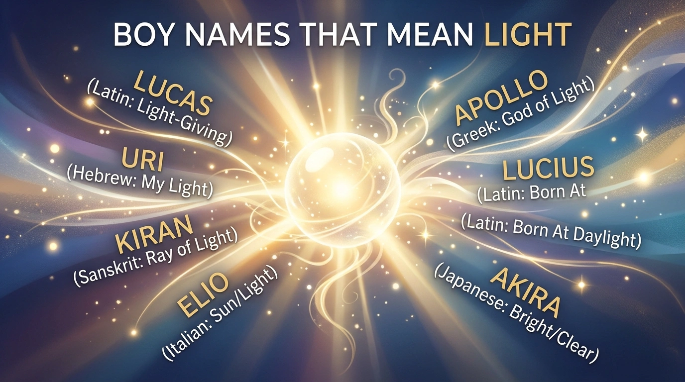 Boy names that mean light in the darkness
