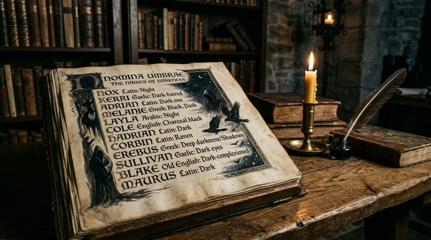Girl names that mean darkness