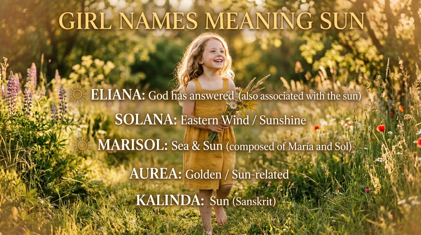 Girl names that mean sunflower