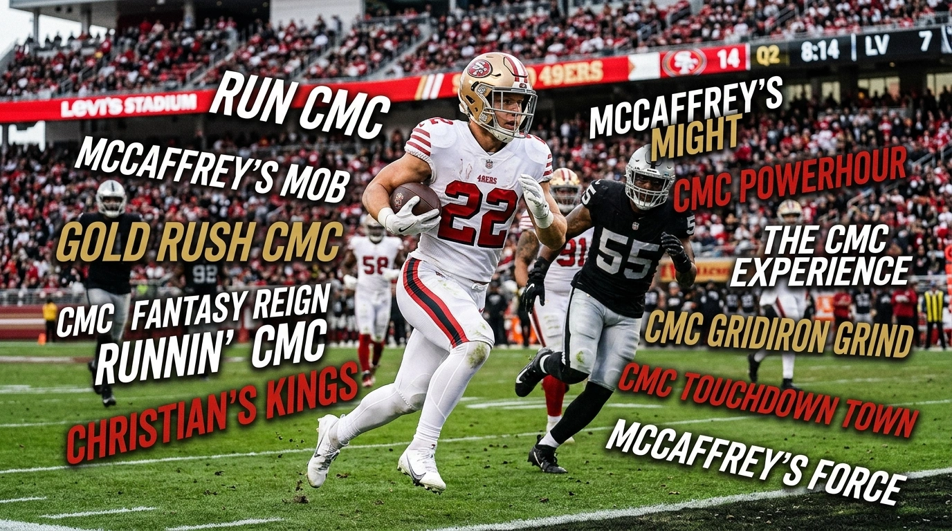 Inappropriate fantasy football team names Christian McCaffrey