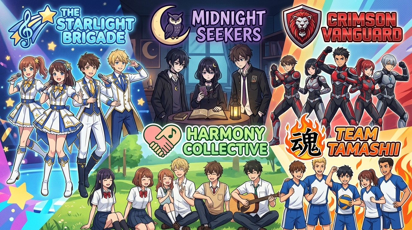 Japanese Anime Team Names