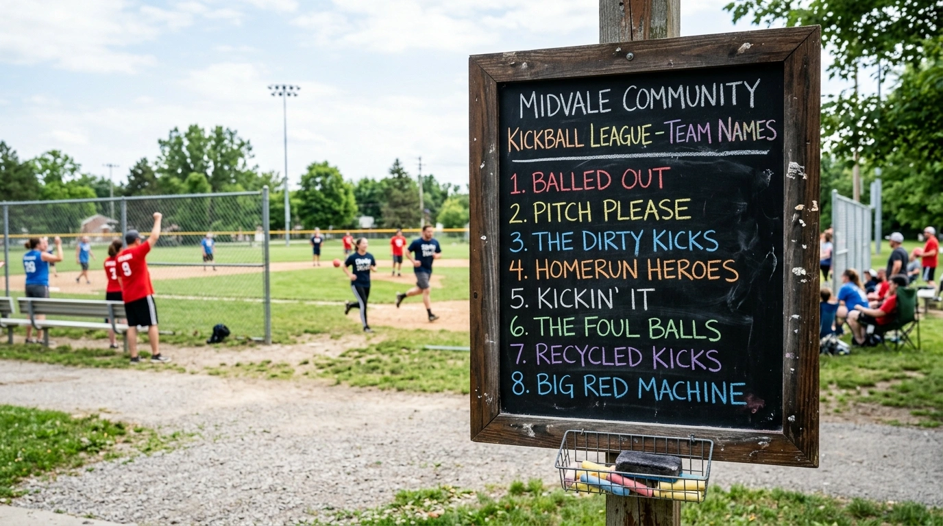 Kickball team names ideas