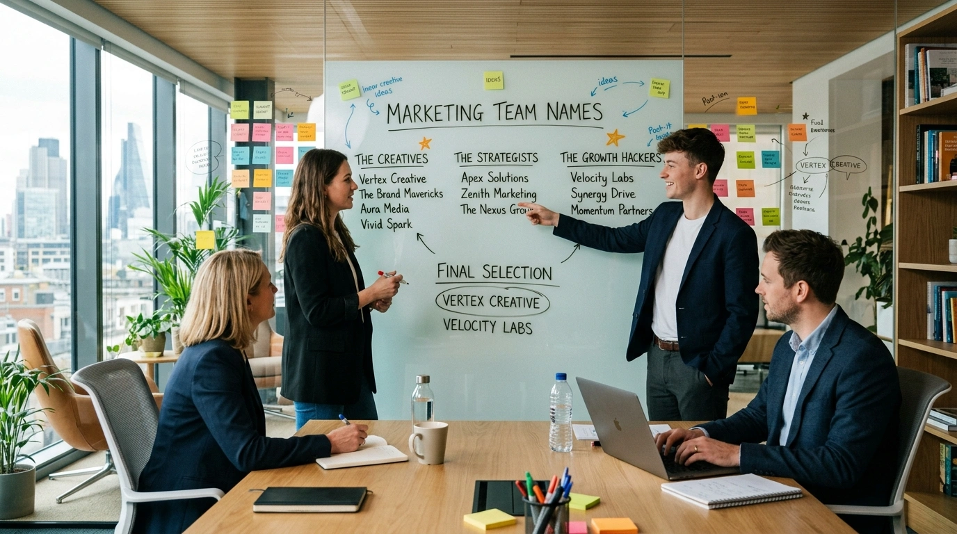 Marketing team names ideas