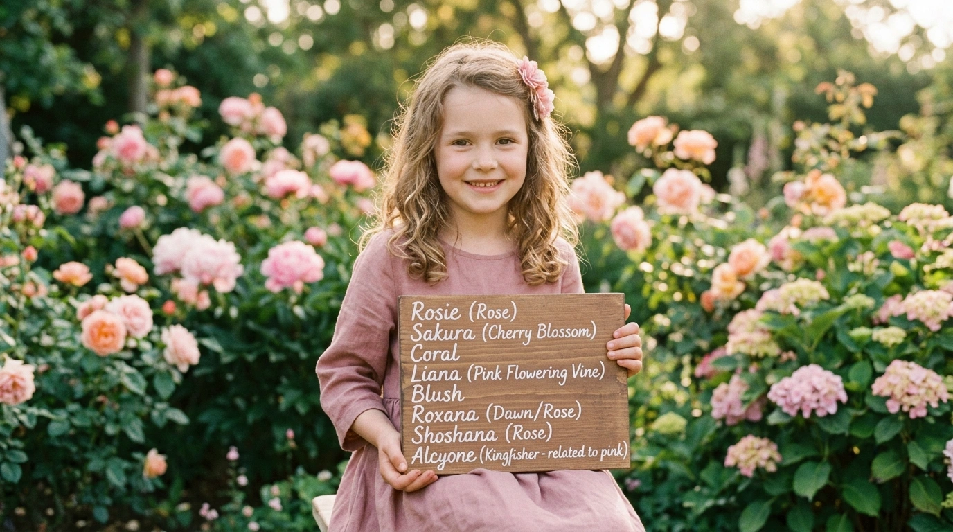 Short Girl Names That Mean Pink