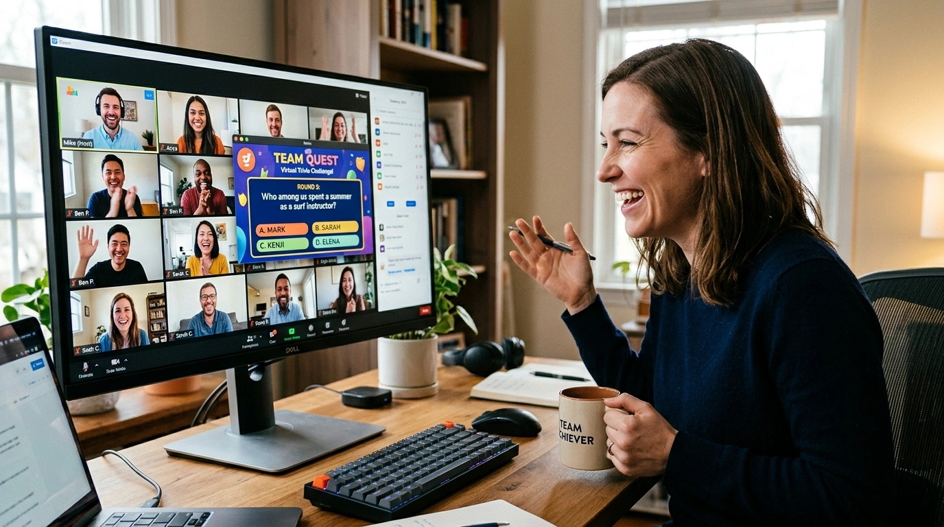 Virtual Team Building Games for Large Groups